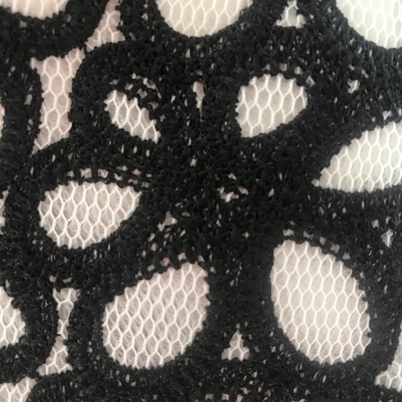 Alaia black floral white mesh mini skirt - Picture 5 of 10